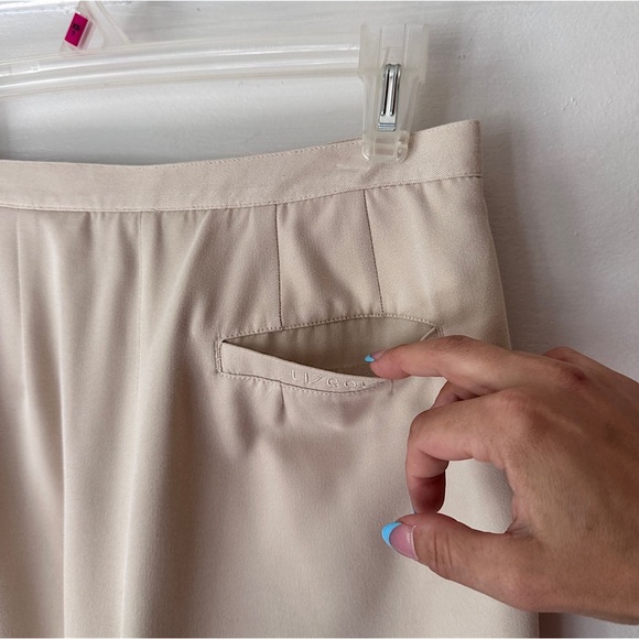 Vintage Liz Claiborne Golf Faux Wrap Skort Neutral Athleisure Preppy Pockets - Picture 5 of 17